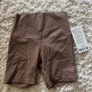 Lululemon align 6in short size 4 taupetastic